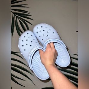 Baby blue clog Crocs